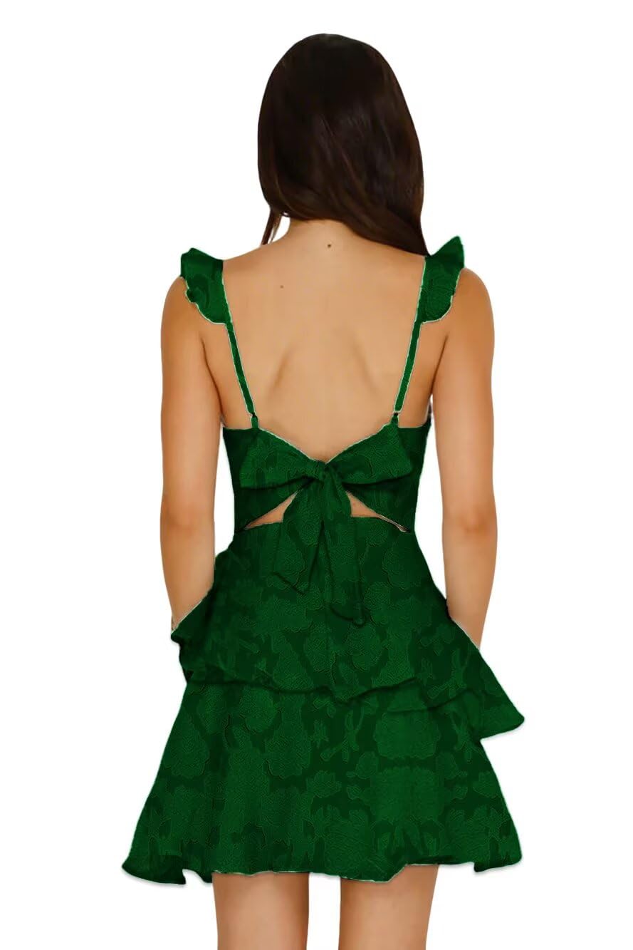 Jacquard Ruffles Homecoming Dresses for Teens Tight Short Prom Gowns Mini Formal HOCO Cocktail Party Dress