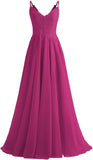 Lace Bridesmaid Dresses for Wedding with Slit Spaghetti Straps Chiffon Aline Formal Evening Party Gowns