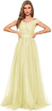 Schulterfreies Ballkleid, langes Ballkleid für Damen, A-Linie, Herzausschnitt, mehrlagiges Tüllkleid für Hochzeit, Abendparty 