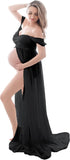 Maternity Lace Dress for Photoshoot Off Shoulder Gown Pregnancy Dresses for Photography Gowns