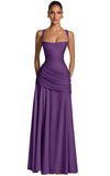 Kingbridal Spaghetti Straps Chiffon Bridesmaid Dresses for Women A-Line Formal Dress