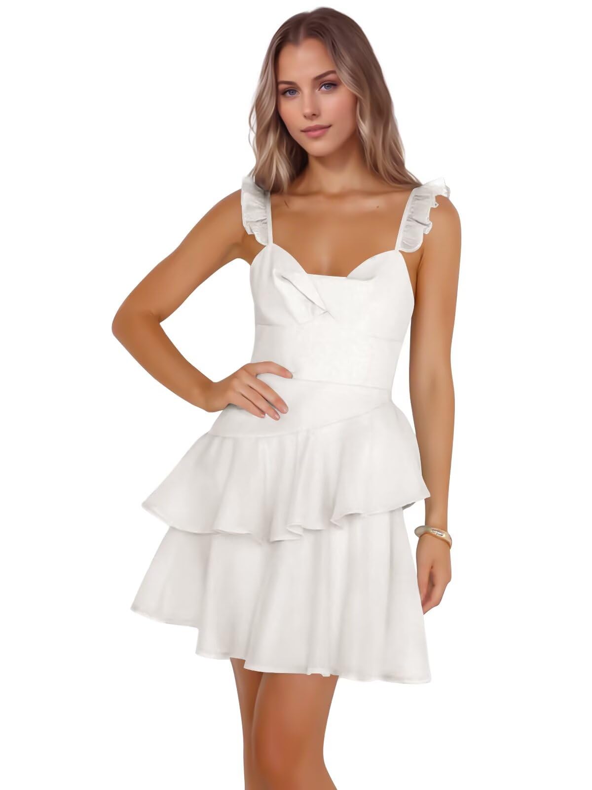Jacquard Ruffles Homecoming Dresses for Teens Tight Short Prom Gowns Mini Formal Cocktail Party Dress