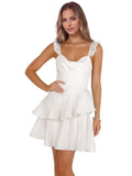 Jacquard Ruffles Homecoming Dresses for Teens Tight Short Prom Gowns Mini Formal Cocktail Party Dress