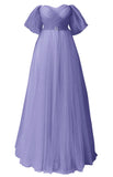 Glitter Tulle Prom Dresses Off The Shoulder Sweetheart Puffy Long Evening Gowns for Women 2027