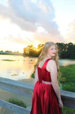 Satin Glitter Homecoming Dresses for Teens Short Prom Dress V-Neck Beaded Evening Formal Cocktail Party Gowns