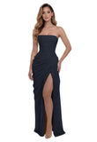 Kingbridal Strapless Chiffon Bridesmaid Dresses for Women Long Mermaid Prom Dress
