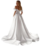 Kingbridal Gowns Lace Appliques Wedding Dresses for Bride Long V Neck Tulle Chiffon A-line Sleeveless Bridal Ball Gown for Women