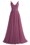 Lace Bridesmaid Dresses for Wedding with Slit Spaghetti Straps Chiffon Aline Formal Evening Party Gowns