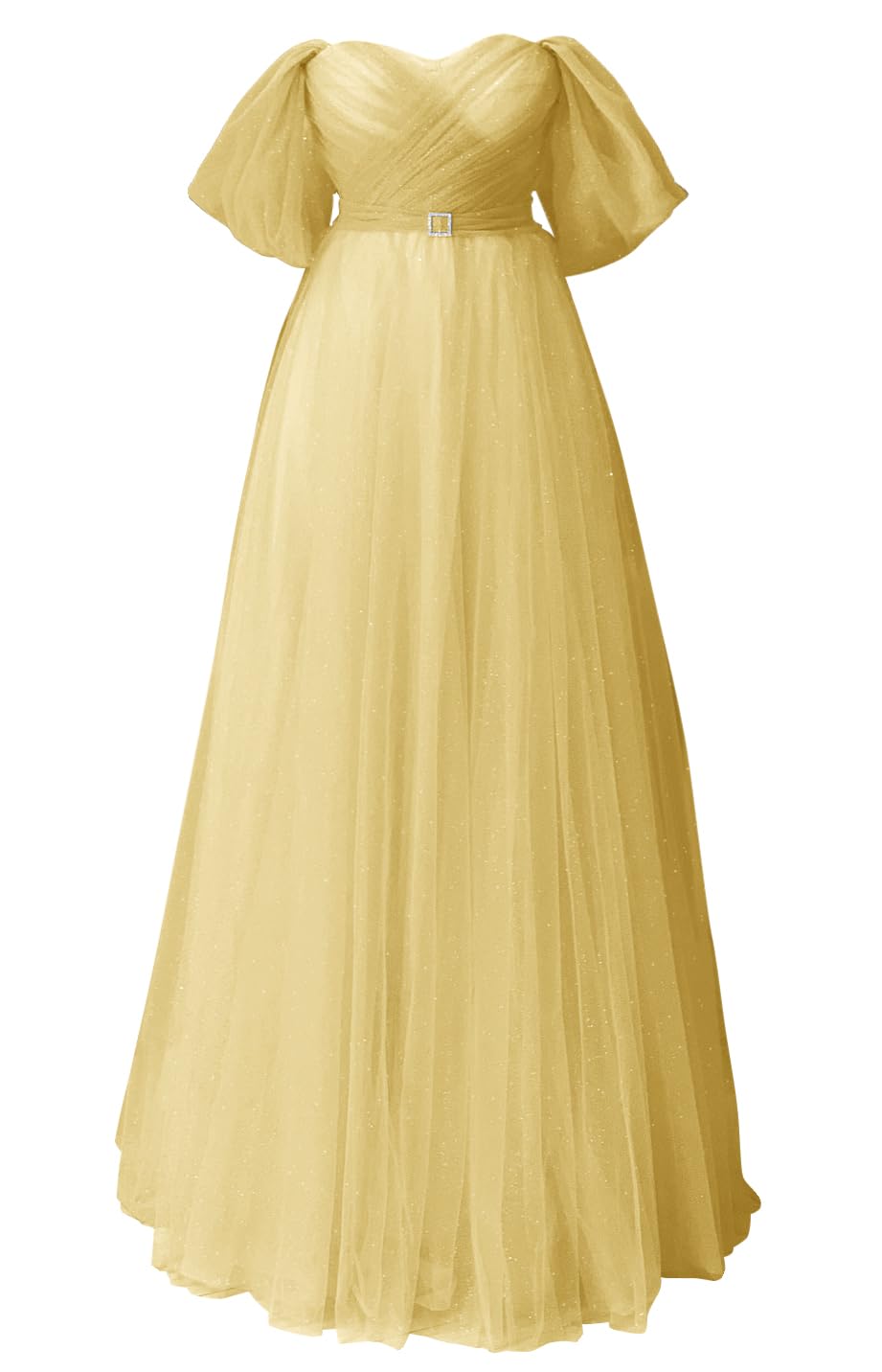 Glitter Tulle Prom Dresses Off The Shoulder Sweetheart Puffy Long Evening Gowns for Women 2027