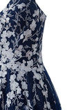 Aline Short Glitter Tulle Homecoming Dress with Appliques