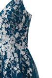 Aline Short Glitter Tulle Homecoming Dress with Appliques