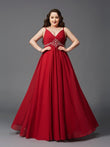Vestido de noche de fiesta de talla grande de gasa larga sin mangas con tirantes finos y cuentas de corte A/princesa
