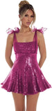Spaghetti Straps Sequin Homecoming Dresses for Teens Short Prom Dress Sparkly A-Line Cocktail Party Gowns