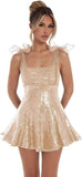 Sparkly Sequin Homecoming Dresses for Teens 2027 Spaghetti Strap Short Prom Dress with Bow Glitter Tulle Cocktail Party Gown