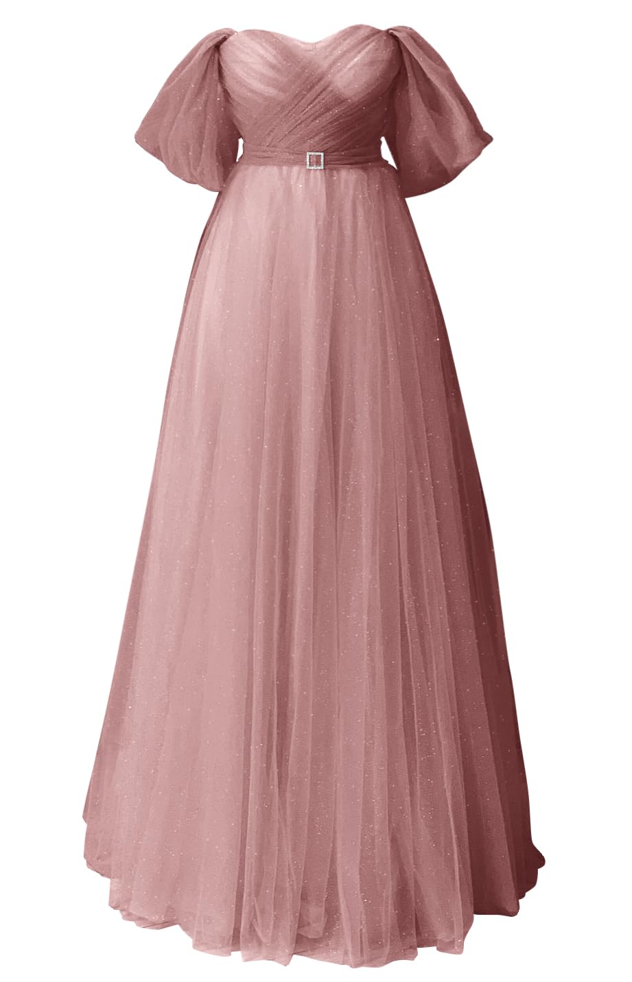 Glitter Tulle Prom Dresses Off The Shoulder Sweetheart Puffy Long Evening Gowns for Women 2027