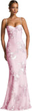Spaghetti Straps Mermaid Prom Dress 2026 Floral Embroidery Long Corset Formal Evening Gowns