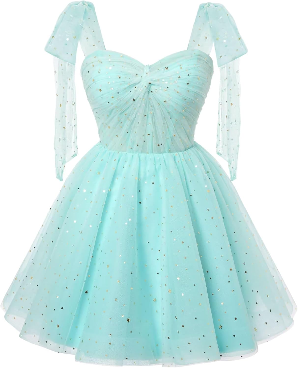 Sparkly Strarry Tulle Homecoming Dresses for Teens 2027 A Line Short Cocktail Party Gowns
