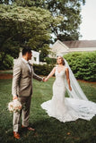 Women's Beach Wedding Dresses for Bride 2025 Long Lace Wedding Bridal Gowns