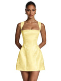 Kingbridal Jacquard Satin Homecoming Dresses for Teens 2026 A-Line Short Prom Cocktail Dress