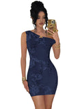 Tulle Floral Homecoming Dresses for Teens 2026 Short Lace One Shoulder Prom Evening Cocktail Dress
