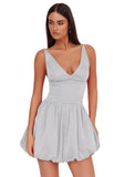 V Neck Satin Homecoming Dresses for Teens 2027 Short Prom Dress A-Line Backless Cocktail Party Gowns with Pockets