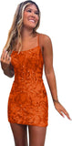 Sparkly Sequin Homecoming Dresses for Teens Short Tight Prom Cocktail Party Gown Gowns
