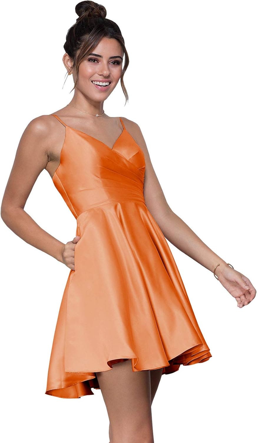orange homecoming dress short Dresses and one Suzhoufashion Orange Homecoming Dresses Sequined