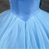 Tulle Ball Gown Cinderella's Off Shoulder Quinceanera Dress Wedding Dresses Evening Formal Gown