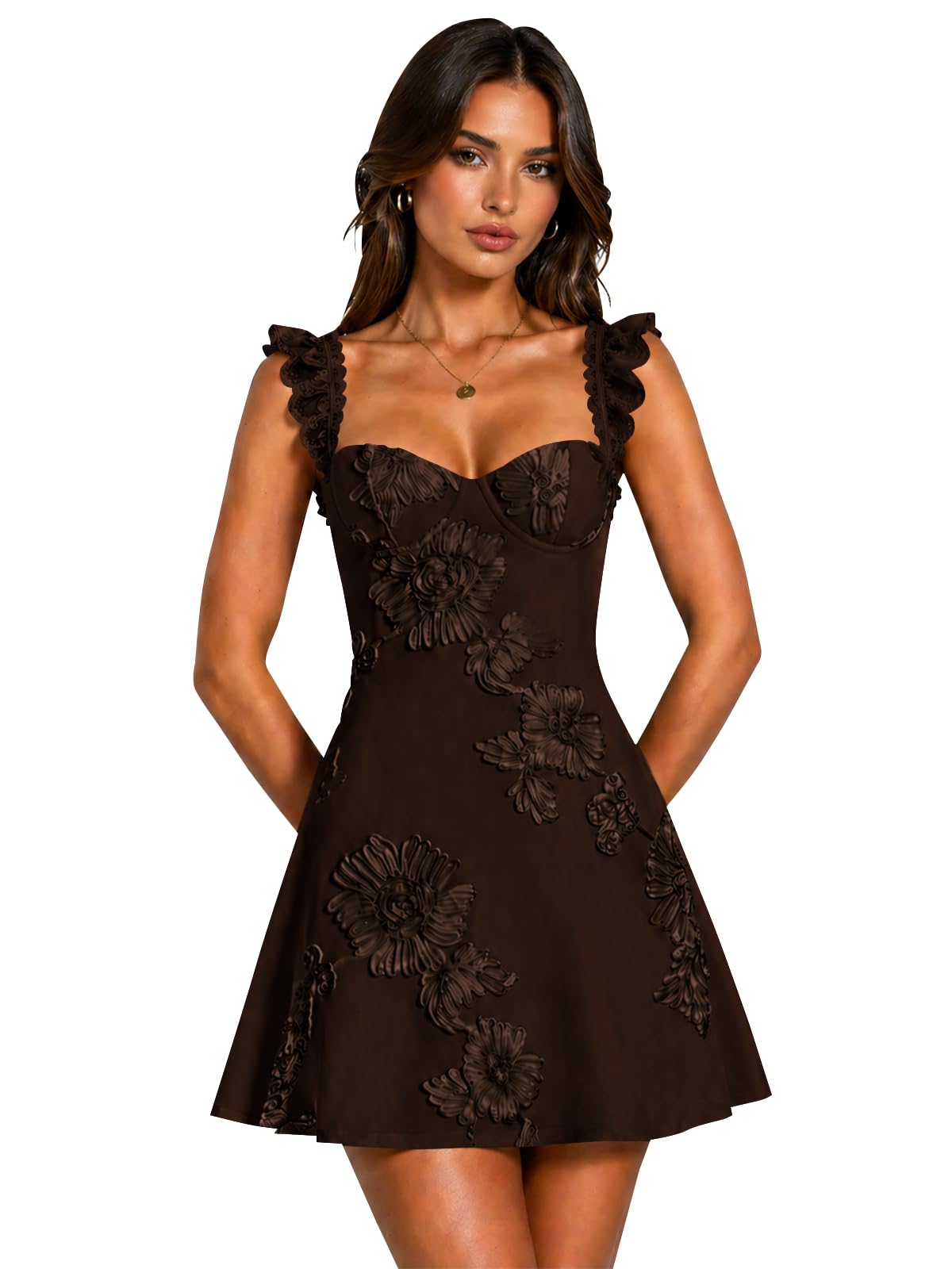 Floral Homecoming Dresses for Teens Short Princess A Line Mini Prom Cocktail Party Gowns
