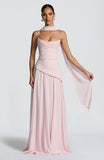 Kingbridal Strapless Bridesmaid Dresses with Scarf 2026 Long A-line Prom Formal Dress