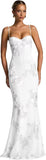 Spaghetti Straps Mermaid Prom Dress 2026 Floral Embroidery Long Corset Formal Evening Gowns