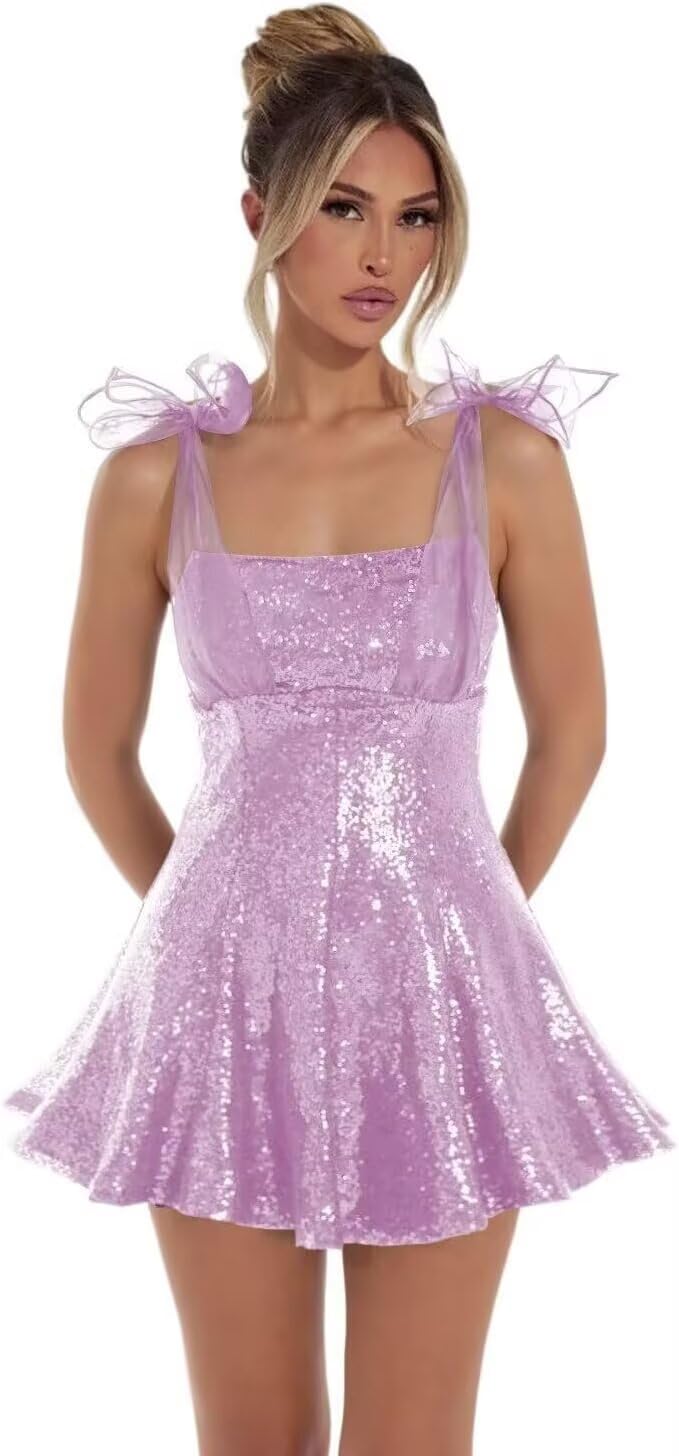 Spaghetti Straps Sequin Homecoming Dresses for Teens Short Prom Dress Sparkly A-Line Cocktail Party Gowns