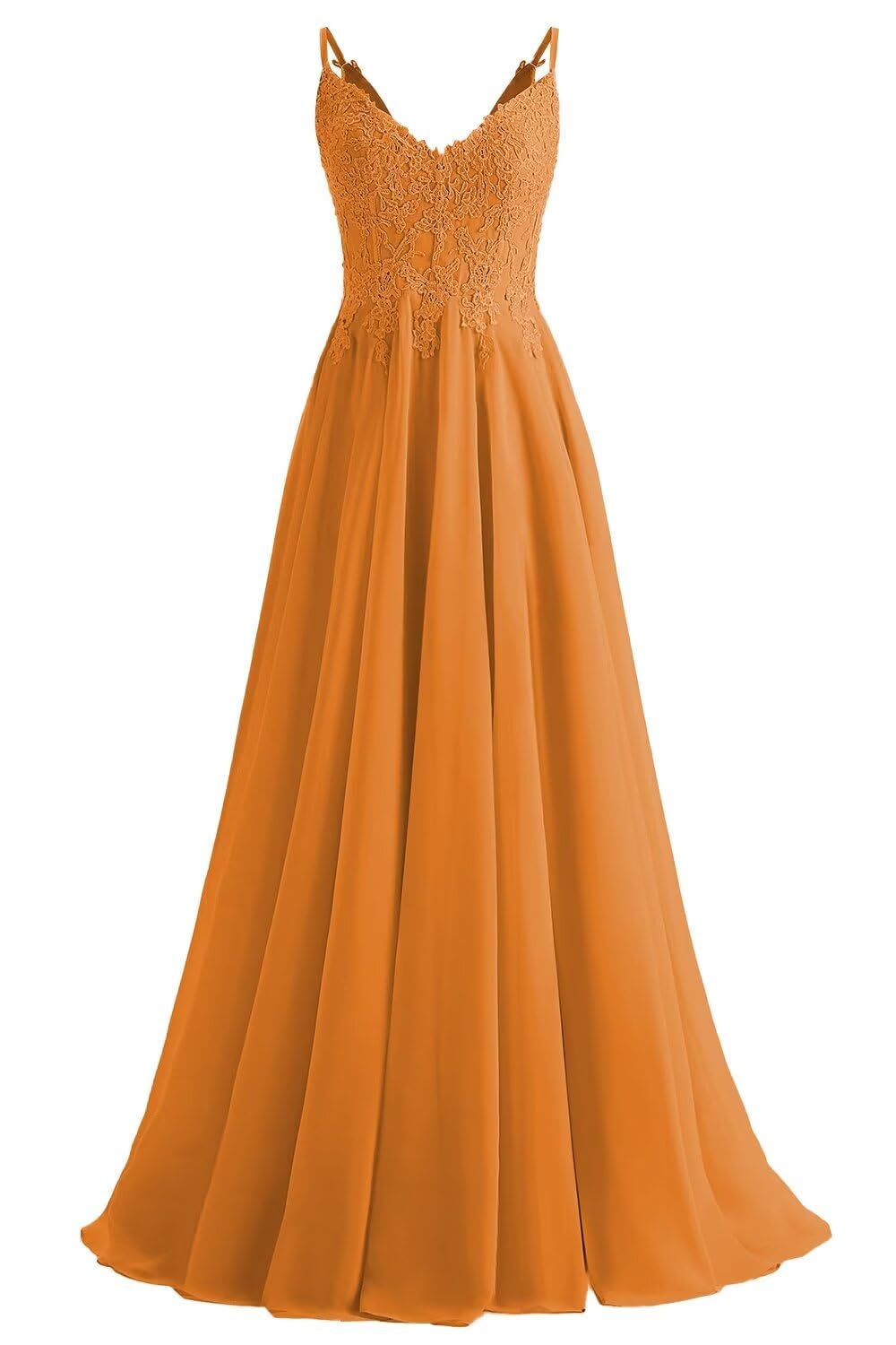 Lace Bridesmaid Dresses for Wedding with Slit Spaghetti Straps Chiffon Aline Formal Evening Party Gowns