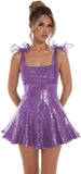 Sparkly Sequin Homecoming Dresses for Teens 2027 Spaghetti Strap Short Prom Dress with Bow Glitter Tulle Cocktail Party Gown