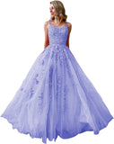Ballkleider, langes Ballkleid für Damen, Spaghettiträger, Tüll, A-Linie, sexy, rückenfrei, formelle Partykleider mit Taschen 
