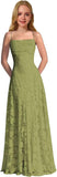 Lace Floral Junior Bridesmaid Dresses Long Spaghetti Strap Prom Dress for Teens Formal Gown Flower Girls Dress