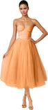 Strapless Prom Dresses Sweetheart Tulle Ball Gowns Corset Short Homecoming Dresses Pleated Lace-up Evening Dresses