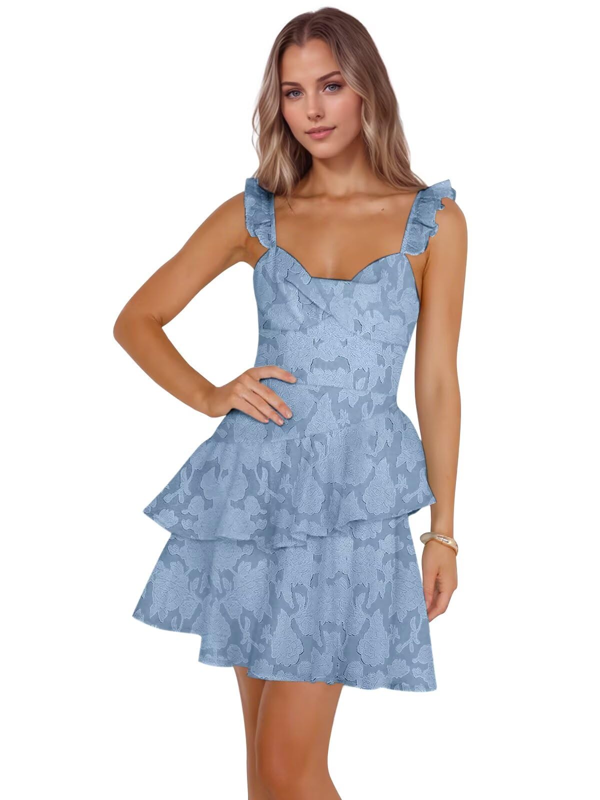 Jacquard Ruffles Homecoming Dresses for Teens Tight Short Prom Gowns Mini Formal Cocktail Party Dress
