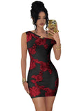 Tulle Floral Homecoming Dresses for Teens 2026 Short Lace One Shoulder Prom Evening Cocktail Dress