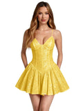 Kingbridal Spaghetti Straps Sequin Homecoming Dresses for Teens 2026 Short Prom Cocktail Dress