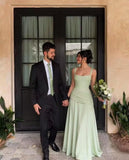 Kingbridal Spaghetti Straps Chiffon Bridesmaid Dresses for Women A-Line Formal Dress