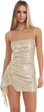 Spaghetti Straps Sequin Homecoming Dresses for Teens 2027 Sparkly Tight Short Prom Cocktail Party Gowns