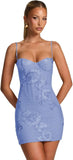 Spaghetti Straps Short Homecoming Dresses 2026 Mini Tight Embroidery Corset Prom Evening Cocktail Dress
