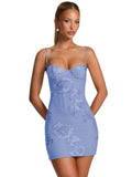 Spaghetti Straps Short Homecoming Dresses 2026 Mini Tight Embroidery Corset Prom Evening Cocktail Dress