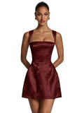 Kingbridal Jacquard Satin Homecoming Dresses for Teens 2026 A-Line Short Prom Cocktail Dress