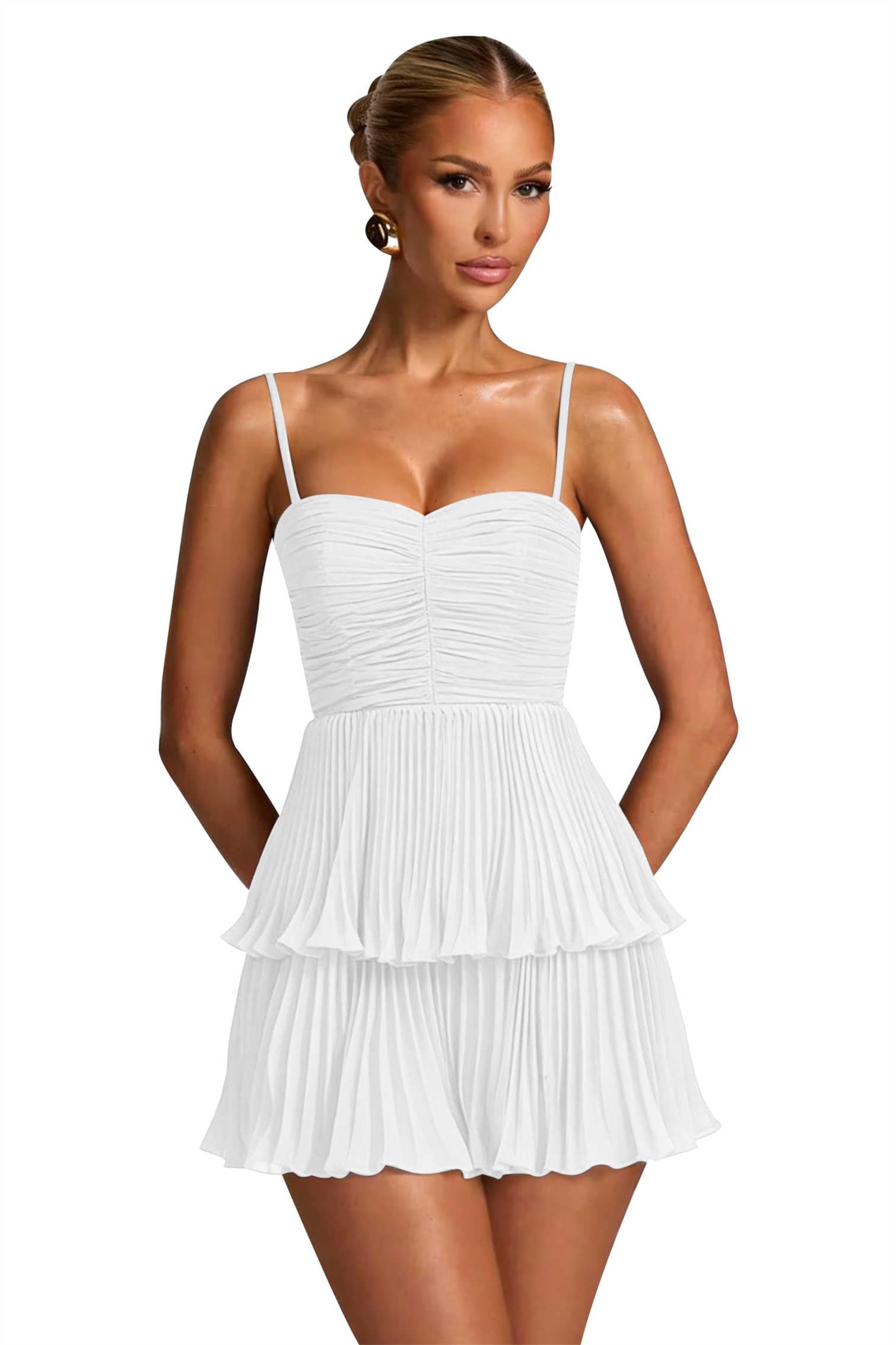 Chiffon Homecoming Dresses for Teens 2026 Spaghetti Straps Short Mini Dress A Line Formal Cocktail Party Prom Dress