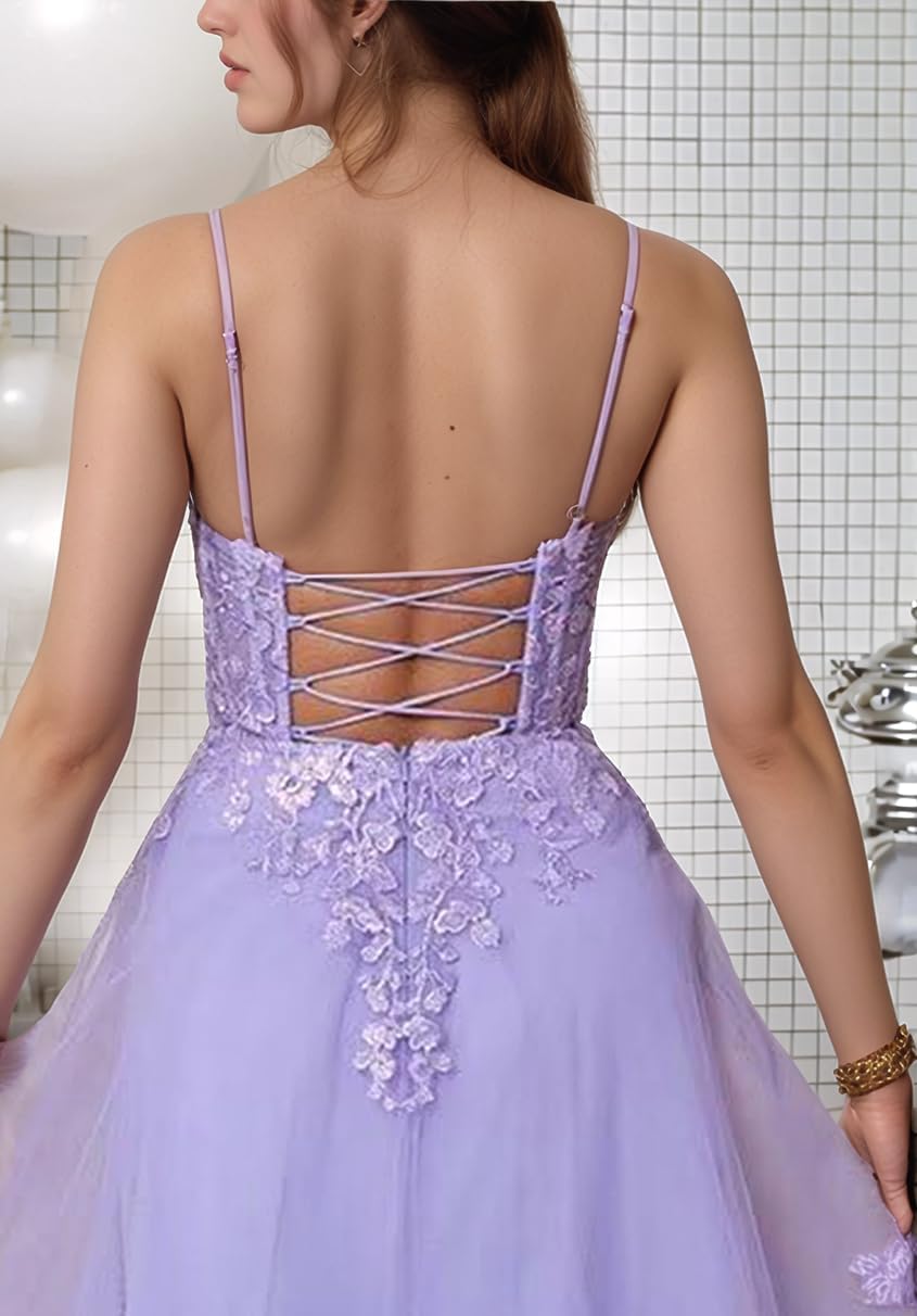 Tulle Homecoming Dresses Short Wedding Dresses 2026 Spaghetti Strap Prom Dress A Line Lace Applique Formal Party Gown