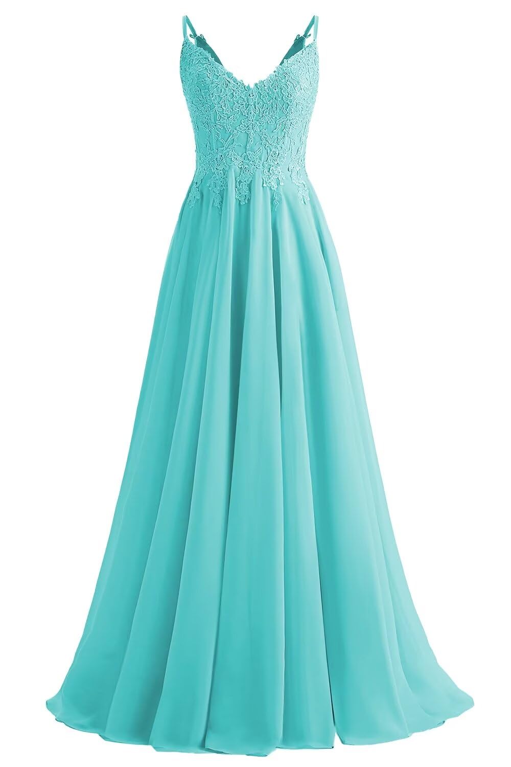 Lace Bridesmaid Dresses for Wedding with Slit Spaghetti Straps Chiffon Aline Formal Evening Party Gowns