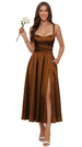 Burnt Orange Satin