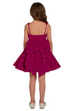 Sparkly Sequin Teen Flower Girl Dresses for Wedding Short Spaghetti Straps Cute Birthday Party Dress with Bow